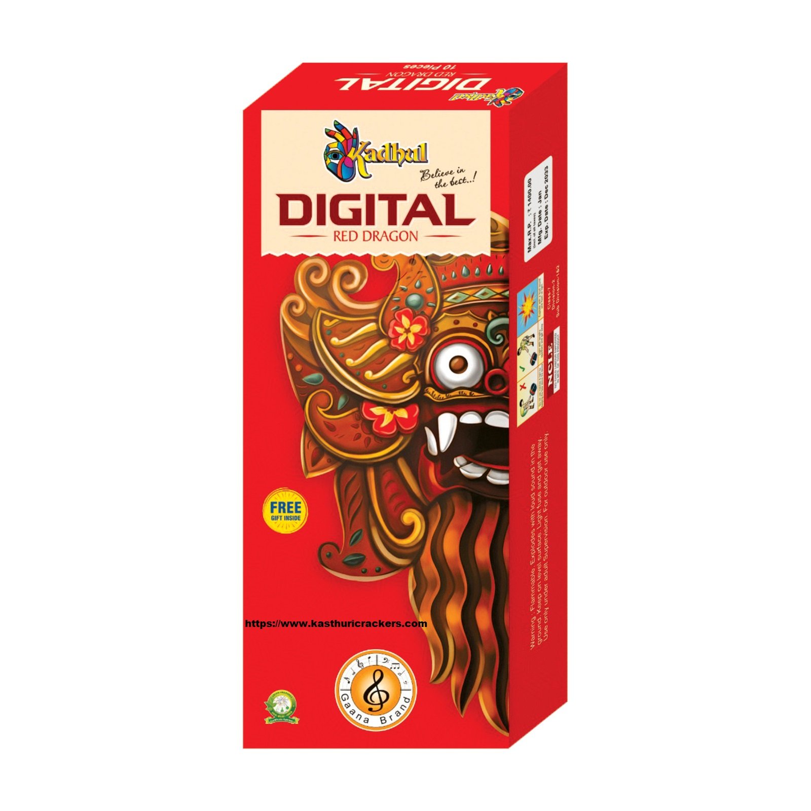 Digital Red Dragon Bomb (10Pcs)