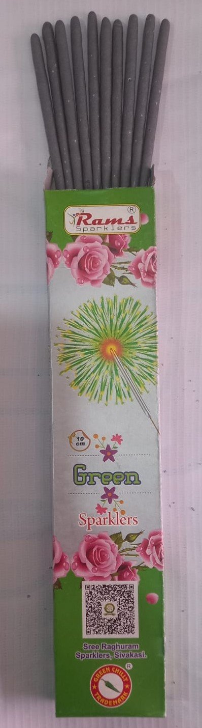 10cm Green Sparklers