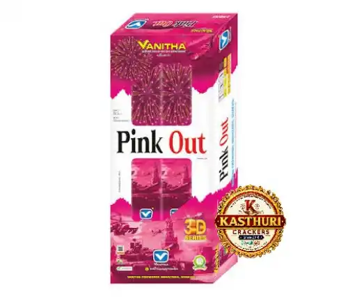 4'Fancy Pipe Pink Color